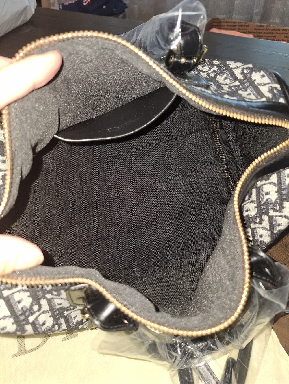 New Navy & White Satchel - Picture 7 of 7